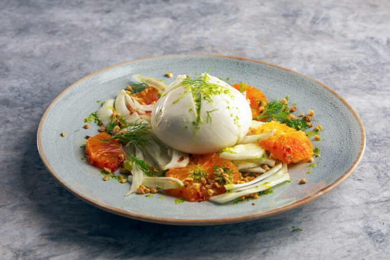 Salad with Burrata, Fennel, and Blood Orange
